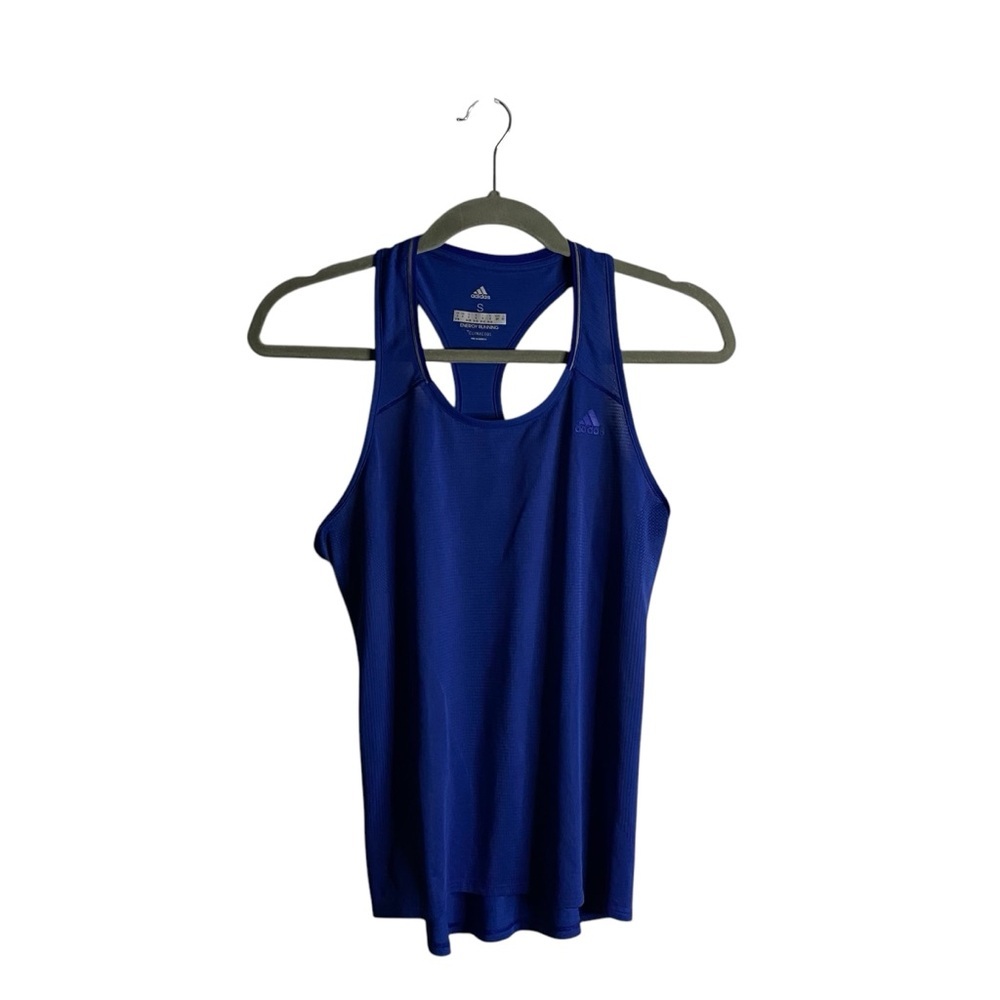 Adidas Women's Blue Climacool Energy Running Tank Top